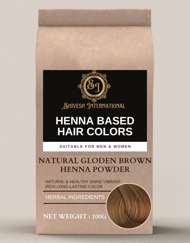 Golden Brown Henna Based Hair Color