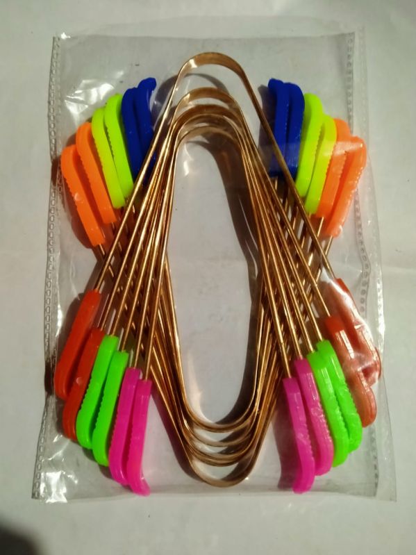 Plastic Handle Copper Tongue Cleaner