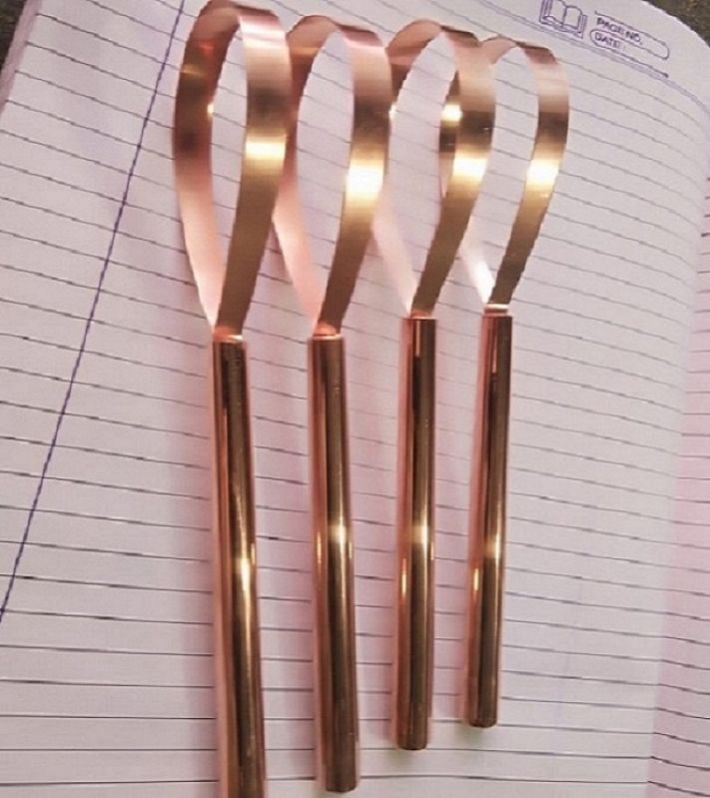 Polished CRTC-501 Copper Tongue Cleaner, Color : Brown Standard