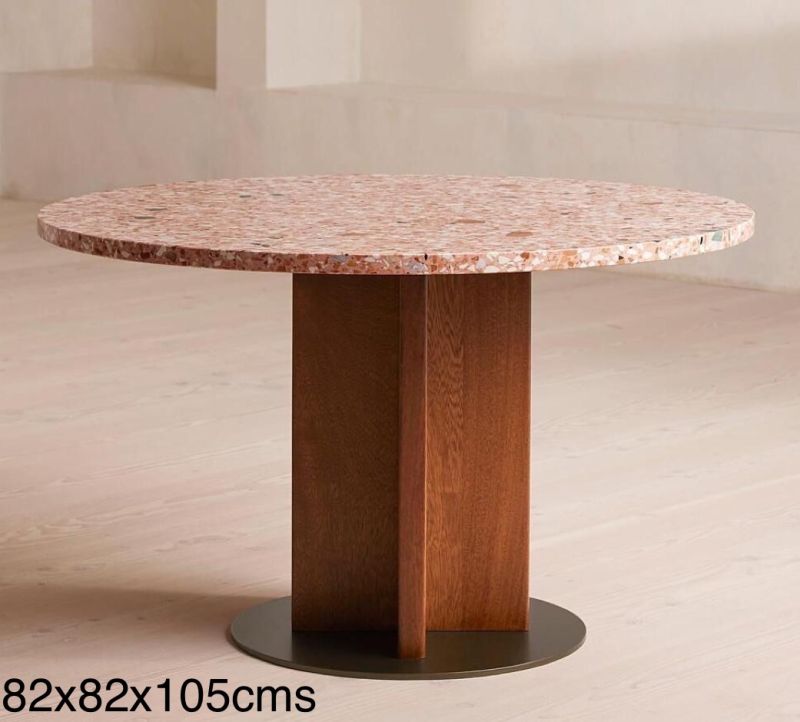 82x82x105 Cms Round Wooden Table