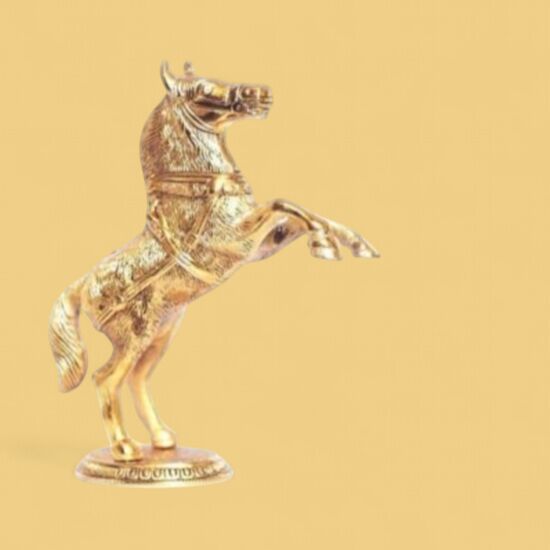 Aluminium Golden Horse Statue
