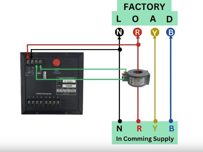 Pyro- Automatic Power Factor Relay - 8steps