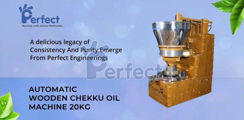 20 Kg Wooden Chekku Oil Making Machines