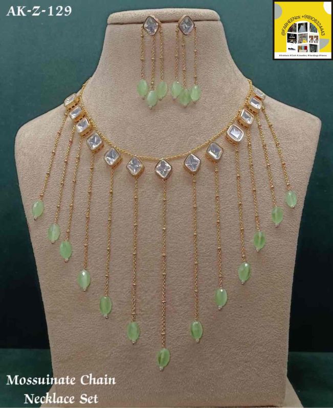 Moissanite Chain Necklace Set