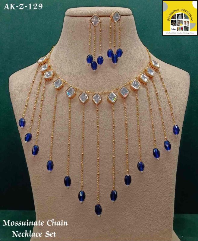 Moissanite Chain Necklace Set