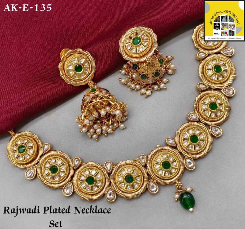 Wedding Wear Rajwadi Necklace Set