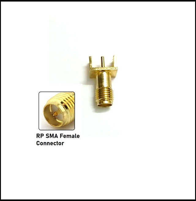 Rp Sma Female Straight Edge PCB Mount Connector Big