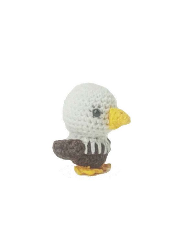 Kaarak Wool Crochet Stuffed Eagle Toy, for Gift Play
