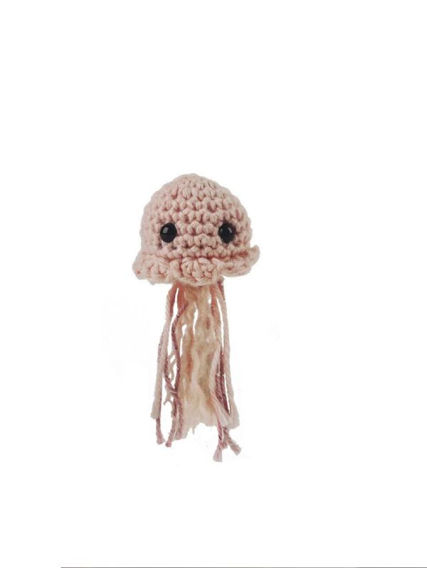 Crochet Stuffed Jelly Fish Toy, for Gift Play