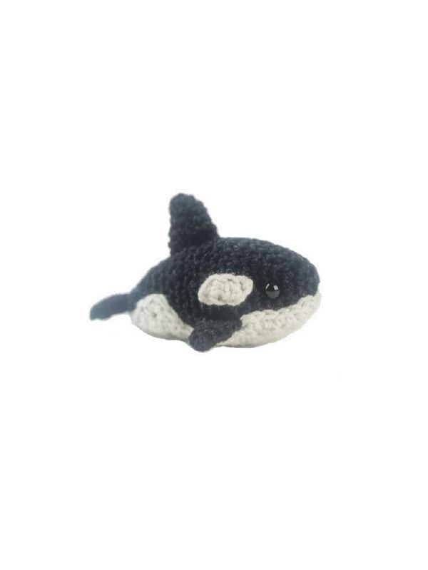 Crochet Stuffed Killer Whale Toy, for Gift Play