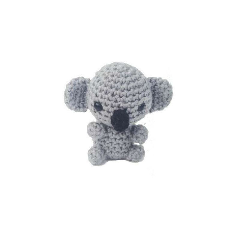 Grey Kaarak Wool Crochet Stuffed Koala Toy, for Gift Play