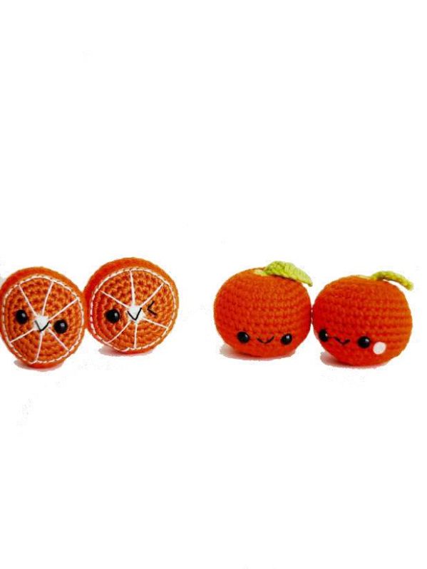 Kaarak Wool Crochet Stuffed Orange Toy, For Gift Play