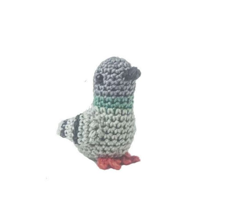 Kaarak Wool Crochet Stuffed Pigeon Toy, for Gift Play