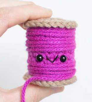 Crochet Stuffed Spool Toy