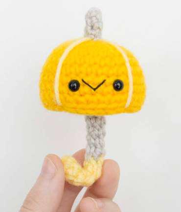 Kaarak Wool Crochet Stuffed Umbrella Toy, for Gift Play, Color : Multicolor