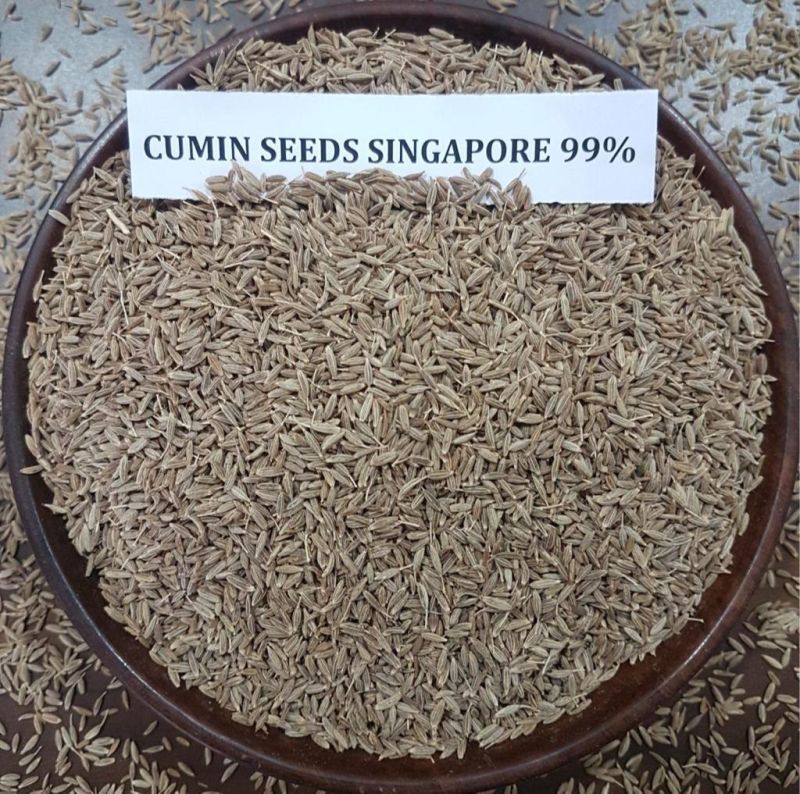 Natural Cumin Seed Singapore 99%, for Cooking, Color : Brown
