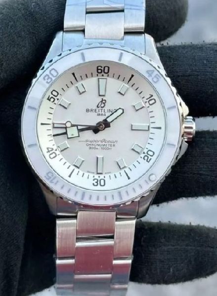 Breitling Super Ocean 44 Kelly Slater Stainless Steel White Dial Swiss Automatic Watch