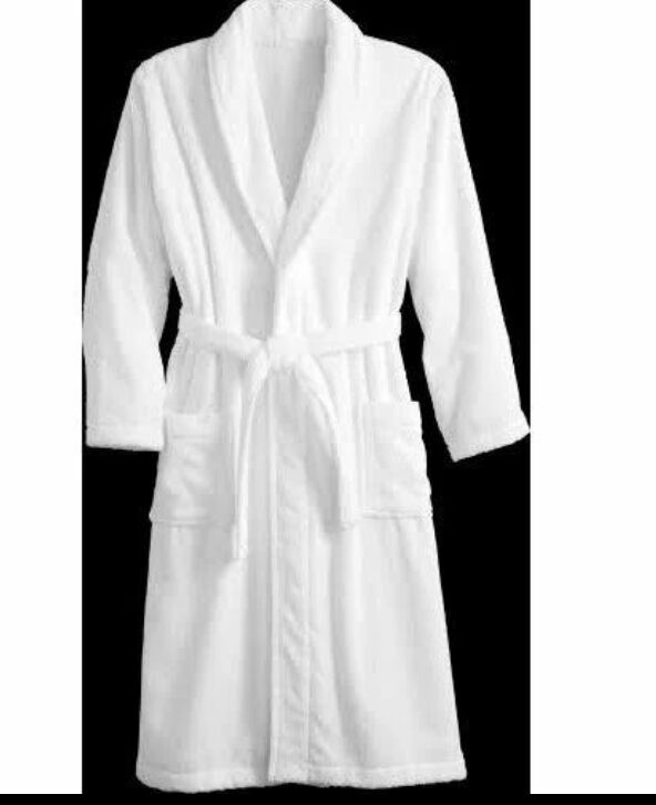 White Cotton Plain bathrobes, for Hotel, Size : XL, Xxl
