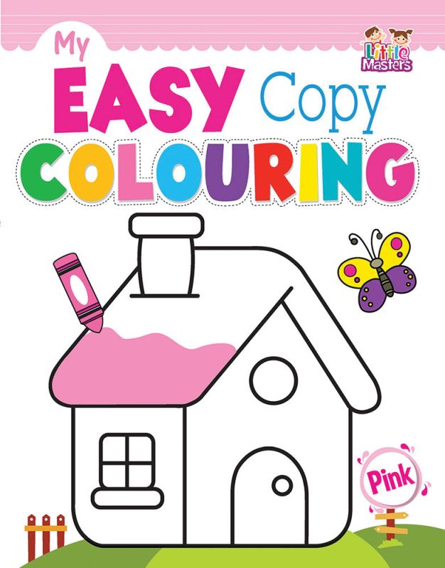 my easy pink copy colouring books