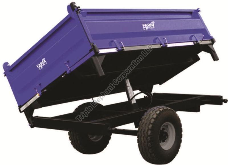 Farm Trade Mild Steel 3 Way Tipping Trailer, Size : 10-15ft