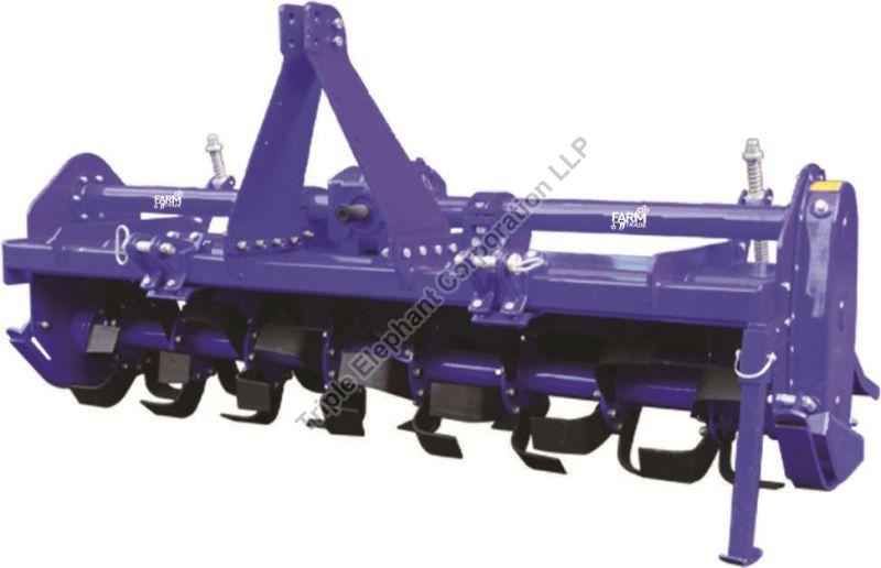 Blue Regular Single Speed Rotary Tiller, for Agriculture Use, Automatic Grade : Semi Automatic