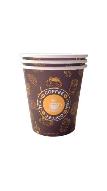 Round 180ml Single Wall Printed Paper Cup