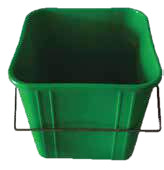 Green 30 Ltr Square Waste Bin, For Commercial, Industrial, Residential