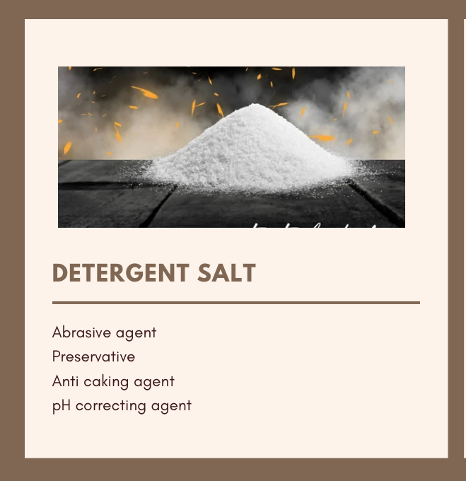 White Powder Detergent Salt, Purity : 99.9%