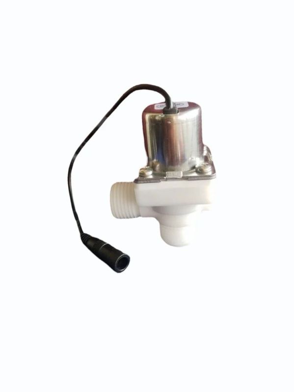 220V Single Phase CERA Urinals Sensor Solenoid Valve, for Industrial Use, Color : Silver, White