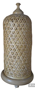 Bamboo cylindrical lampshade, Color : brown