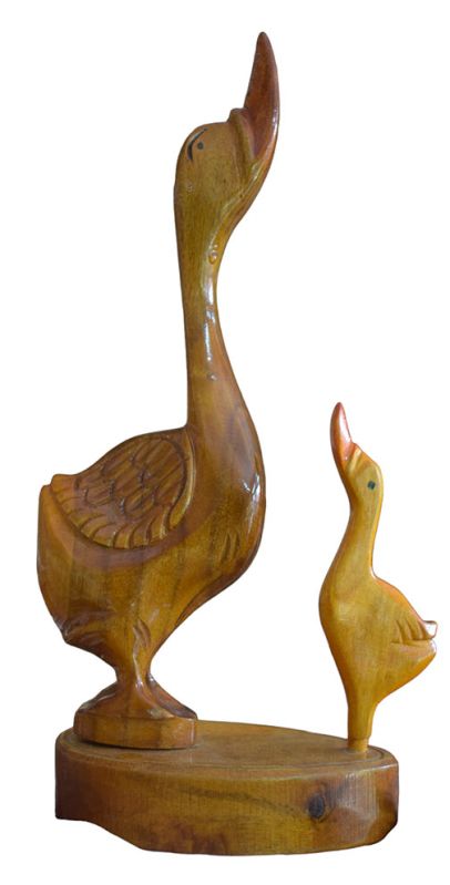 Paper Mache Novokart Wooden Duck Statues, For Promotional Use, Exterior Decor, Interior Decor, Length : 2-4 Inches