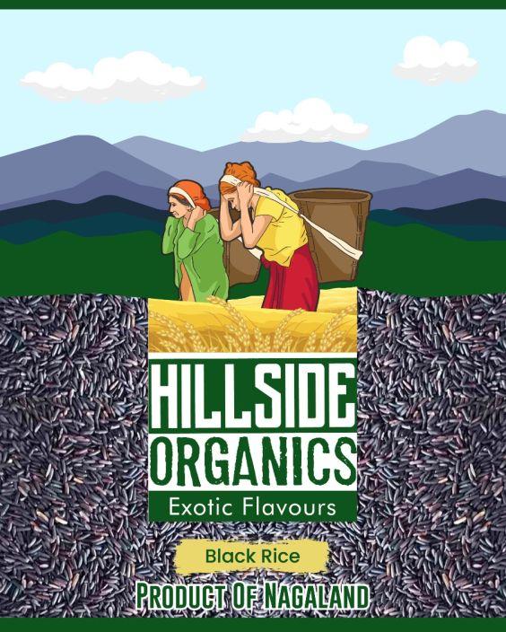 Hillside organics Premium Black Rice, Weight : 1kg