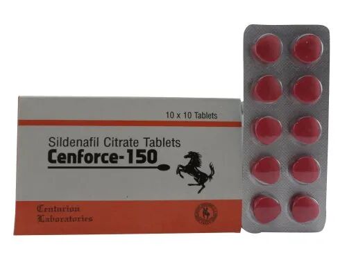 Cenforce 150mg Sildenafil Citrate Tablet, Packaging Type : Box