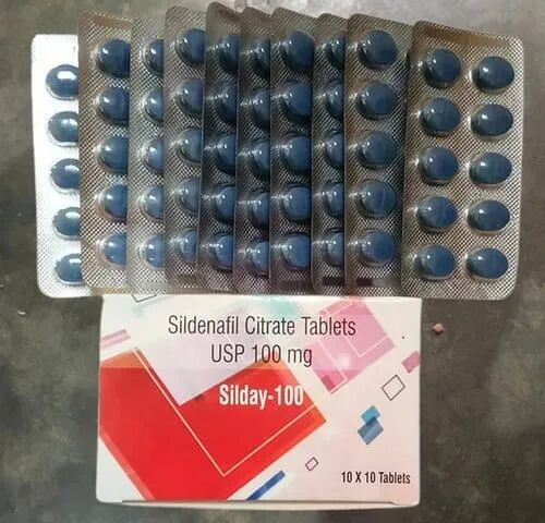 Silday Sildenafil Citrate Tablet, Packaging Type : Box
