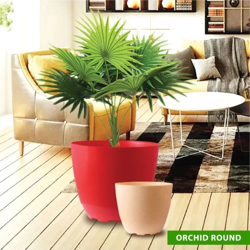 Plain Orchid Round Plastic Pot, for Planting, Feature : Attractive Pattern, Easy To Placed, Long Life