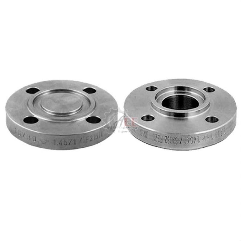 Silver Round Duplex Steel Tongue and Groove Flanges, for Industrial Use