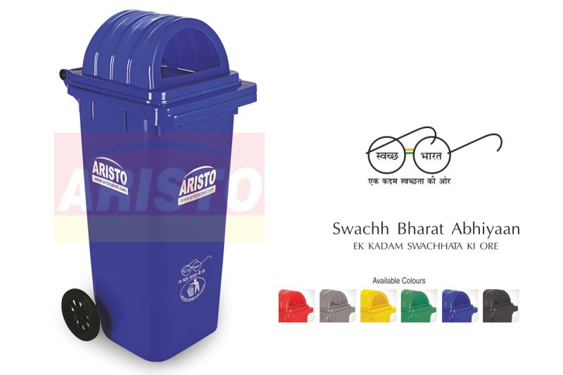 Aristo Wheel Dustbin With Dome Lid