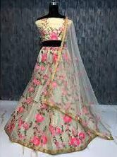 Embroidered Party Wear Lehenga, Feature : Comfortable, Attractive Designs