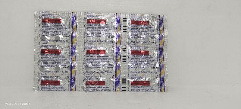 Lasix 40mg Tablets, Packaging Type : Strips