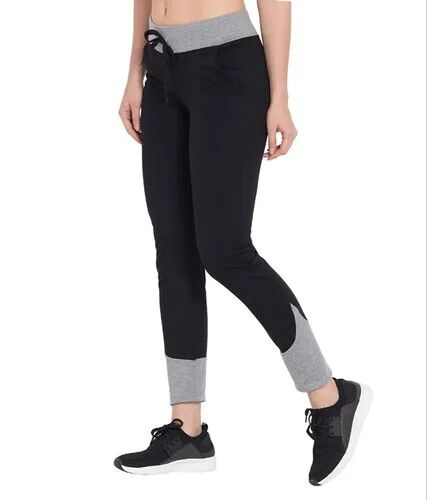 Polyester Plain Ladies Sports Lower, Feature : Anti-Wrinkle, Eco Friendly, Shrink Resistant, Skin Friendly
