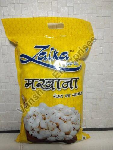 White 250gm Zaika Makhana, For Human Consumption, Packaging Type : Plastic Packet