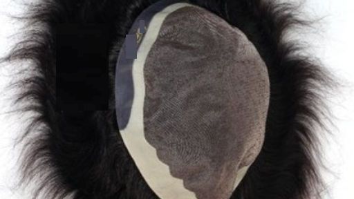 Black Natural Human Hair Patch, for Parlour
