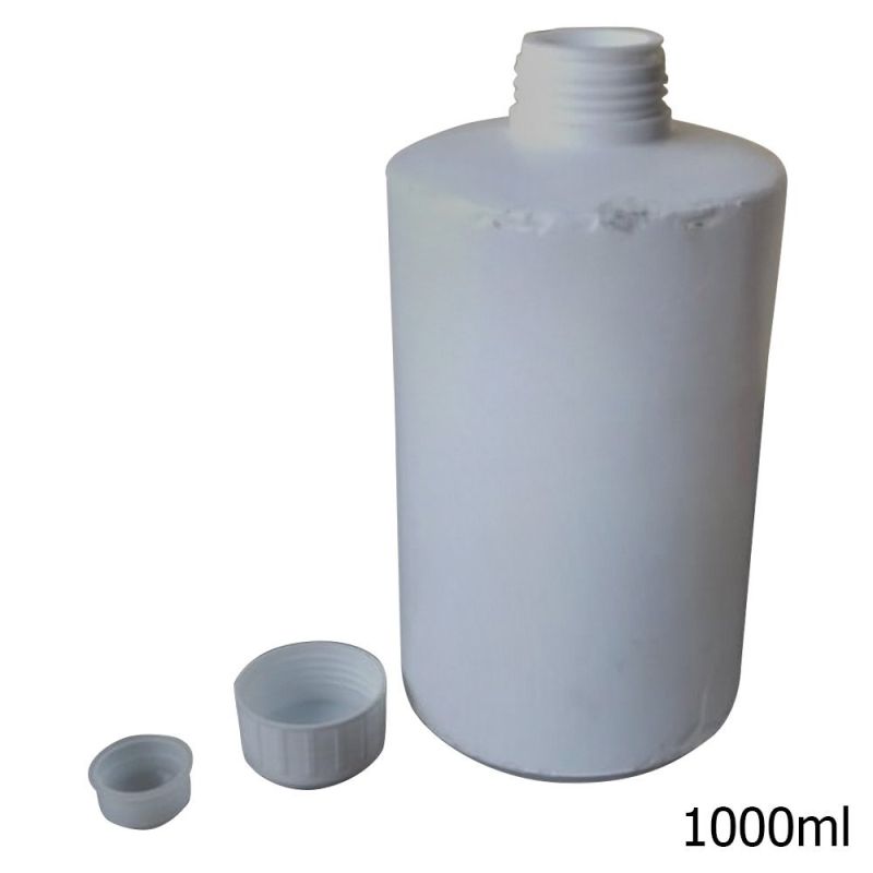 White Round Plastic 1000 ml Chemical Bottle