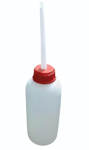 White Round Plastic Oil Kuppi, Form : Liquid