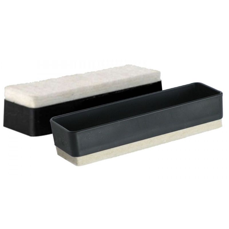 Black Rectangular Plastic Board Duster, for Cleaning Purpose, Packaging Type : Paper Box