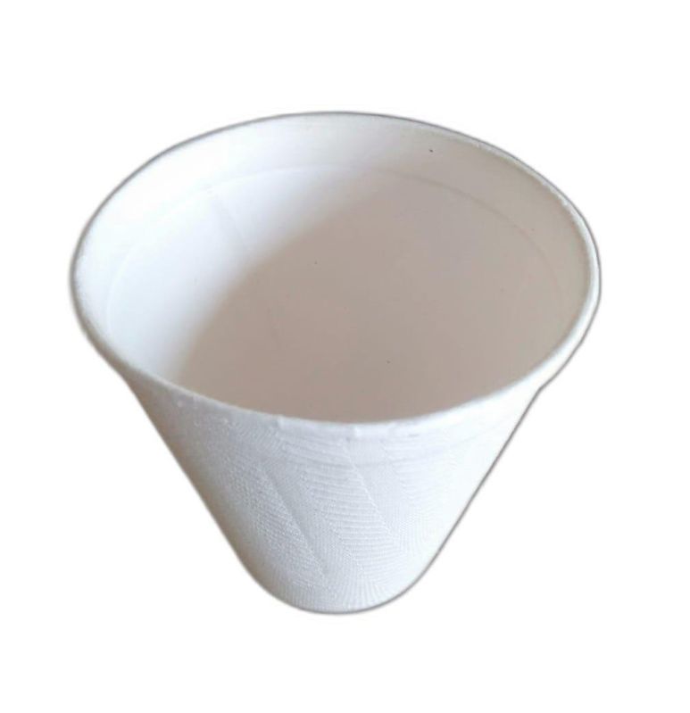 Plain 250ml Sugarcane Bagasse Cup, for Cold Drinks, Drinking Coffee, Tea, Water, Feature : Eco Friendly