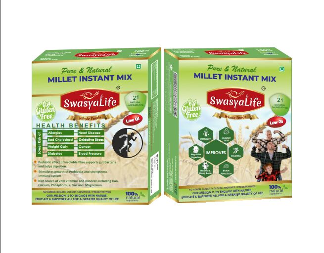 SwasyaLife Whole Foods 500 gms Millet Health Instant Mix, Shelf Life : 6 months