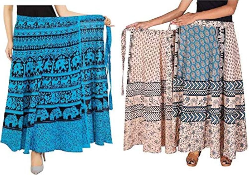Plain Wrap Around Skirt, Style : Long