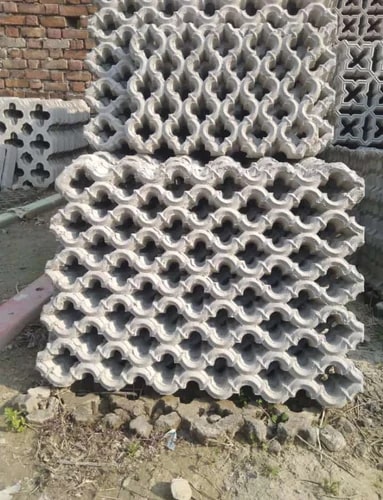 Grey Rectangle Concrete Jali, Size : 6 Feet