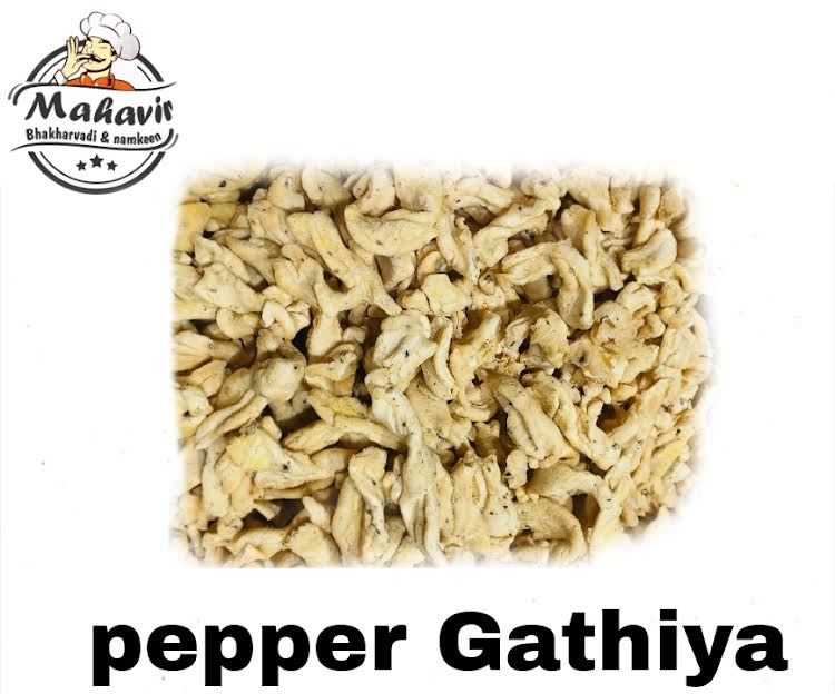 Creamy Mahavir Paper Gathiya, for Snacks, Office, Restaurant, Certification : FSSAI Certified